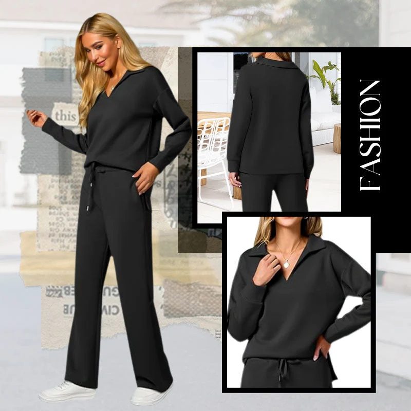 Women's 2 Piece Sets Outfits Casual Long Sleeve Sweatsuits Sets - karumail