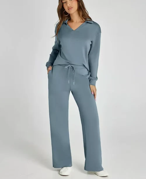 🔥Women’s 2 Piece Lounge Set with Long Sleeves - karumail