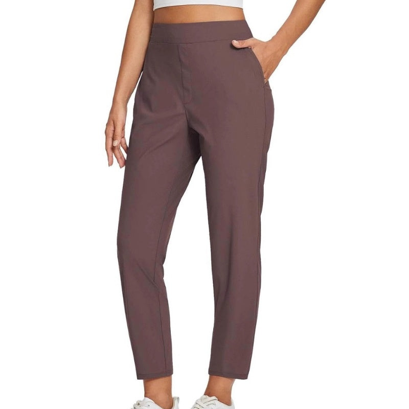 Women’s Fitted High-Waisted Zip-Pocket Trousers - 👖Lightweight, Breathable, Soft 26\