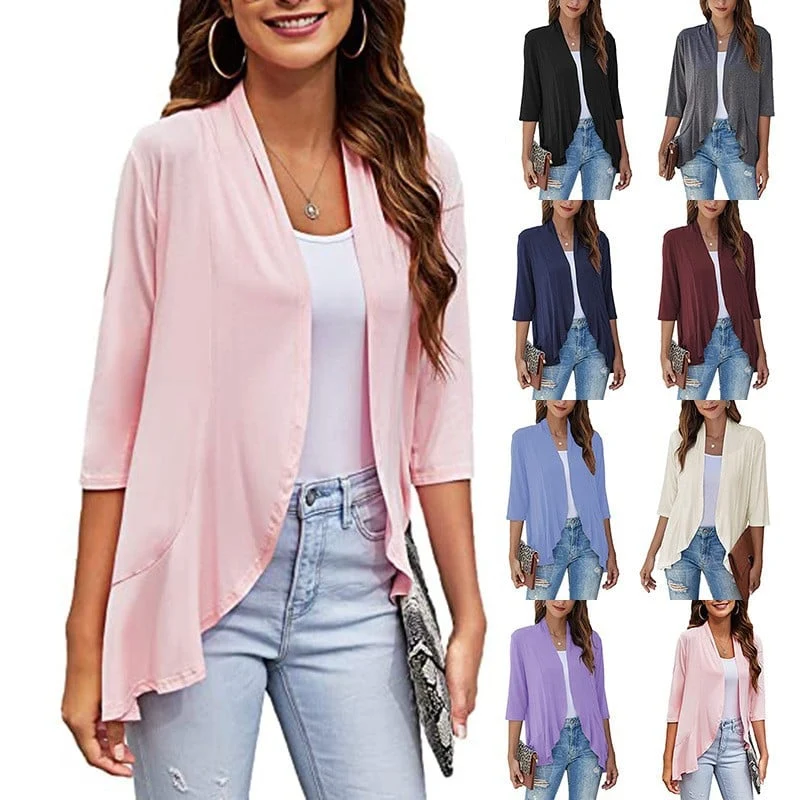 Women's Casual Lightweight Open Front Cardigans👚 - karumail