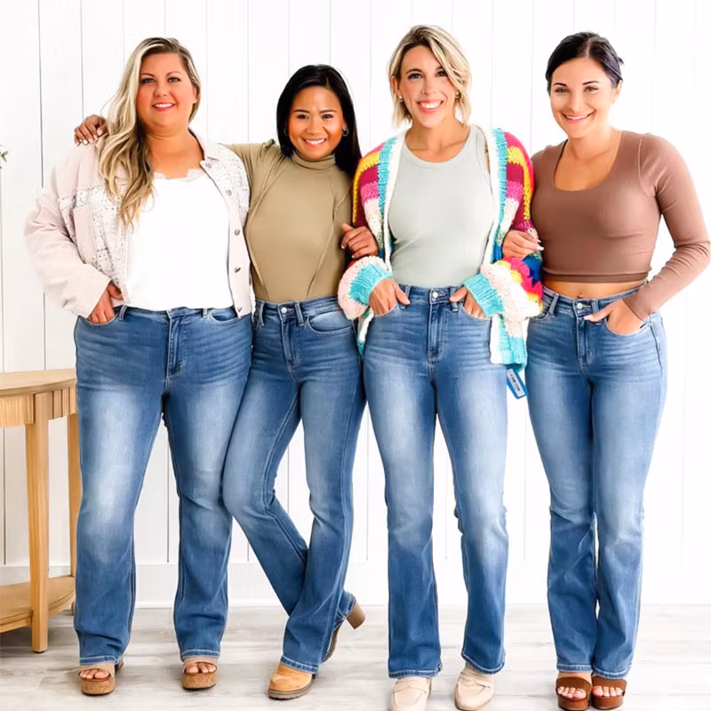 High Stretch Tummy Control Jeans - karumail