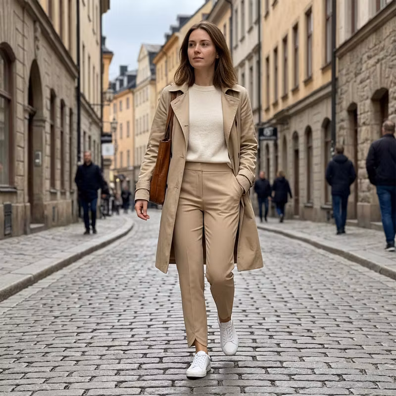 Women’s Fitted High-Waisted Zip-Pocket Trousers - 👖Lightweight, Breathable, Soft 26\"/27\" Ankle Pants with Zipper Pockets - karumail